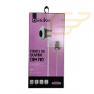 FONE DE OUVIDO COM FIO E MICROFONE BASIKE FON-8751