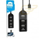 HUB USB COM 4 PORTAS 2.0 LEHMOX LEY-11