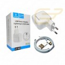 USB POWER ADAPTER COM CABO LIGHTNING LEHMOX LE-406