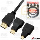 CABO HDMI 3 EM 1 FULL HD XTRAD XT2063