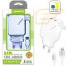 CARREGADOR USB TIPO C FAST CHARGER 4.1A 2USB  LEHMOX LE-492