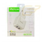 CARREGADOR 2USB TIPO C 5.1A VERDE CDQ-2U-15-TC