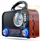 CAIXA DE SOM RETRO RADIO BLUETOOTH AM E FM XDG-30