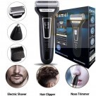 KIT BARBA E CABELO 3 EM 1 KEMEI KM-6776