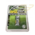 CARTELA COM 2 PILHAS BR55 RECARREGAVEIS NIMH PEQUENAS AA 2600mAh