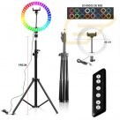 RING LIGHT RGB 3D-30 COM TRIPE 1,90M XTRAD BJ-300RGB-1