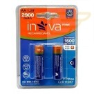 KIT 2 PILHAS RECARREGAVEIS AA 2900MAH 1.2V INOVA CELL-11047