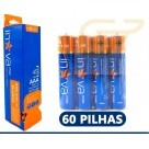 KIT 60 PILHAS AAA 1,5V INOVA CELL-11053