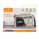 CAIXA DE SOM RETRO FM/AM/BLUETOOTH COM LANTERNA LEHMOX LEY-1773