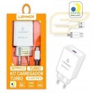 CARREGADOR USB TIPO C TURBO 30W LEHMOX LE-343TYPEC