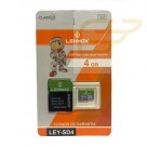 CARTAO DE MEMORIA COM ADAPTADOR 4GB LEHMOX LEY-SD4