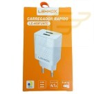 CARREGADOR RAPIDO 2 USB LEHMOX LE-489FUNTE