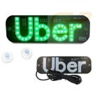 PLACA LETREIRO EM LED USB COM VENTOSA USB-UBER