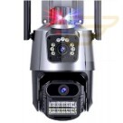 CAMERA DUPLA WIFI 6MP FULL HD COM ALARME INTEGRADO DETECÇÃO HUMANA E RECONHECIMENTO FACIAL