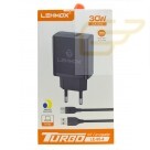 CARREGADOR USB TIPO C TURBO 30W LEHMOX LE-90-4