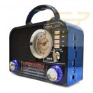 CAIXA DE SOM RETRO RADIO BLUETOOTH AM E FM XDG-30