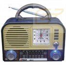 CAIXA DE SOM RETRO RADIO BLUETOOTH AM E FM XDG-31