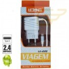 CARREGADOR PARA CELULAR LELONG LIGHTNING 2.4 A LE-228P