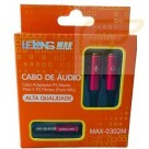 CABO DE AUDIO P3 FEMEA PARA P2 MACHO LELONG MAX-0302M